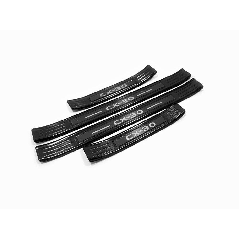 สําหรับ Mazda Cx30 อุปกรณ์เสริม CX 30 CX-30 ประตู Sill เหยียบ 2020 รถ Scuff แผ่นจัดแต่งทรงผม Guard A