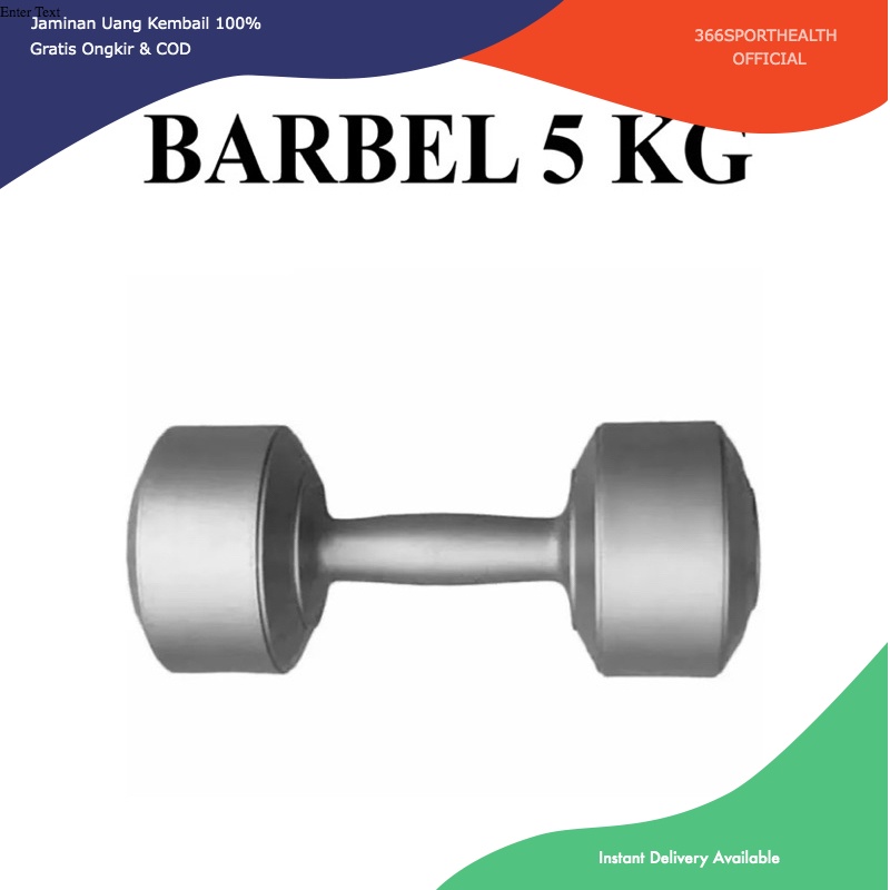 [366SH] 5KG BARBELL / 5KG DUMBELL / WINSTAR STEAMINA 5 KG DUMBELL