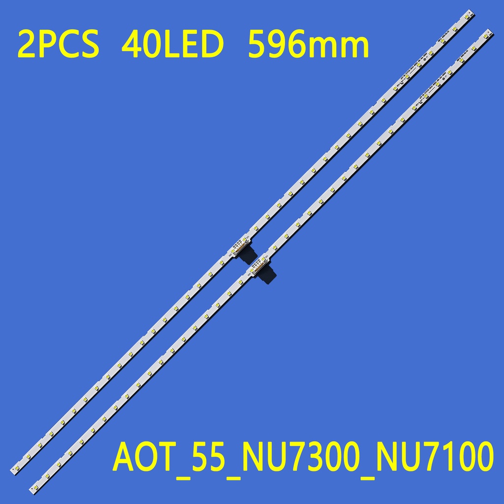 แถบไฟ LED (2) สําหรับ Samsung UE55NU7300U UE55NU7100 UE55NU7300 AOT_55_NU7300_NU7100 BN61-15485A UN55NU7100 UE55NU7120 UE55NU7170U