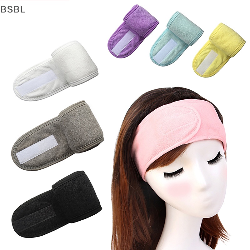 Bsbl ที่คาดศีรษะ ปรับได้ กว้าง ที่คาดผม แต่งหน้า ล้างหน้า เครื่องสําอาง สําหรับผู้หญิง สุภาพสตรี แต่งหน้า อุปกรณ์ BL