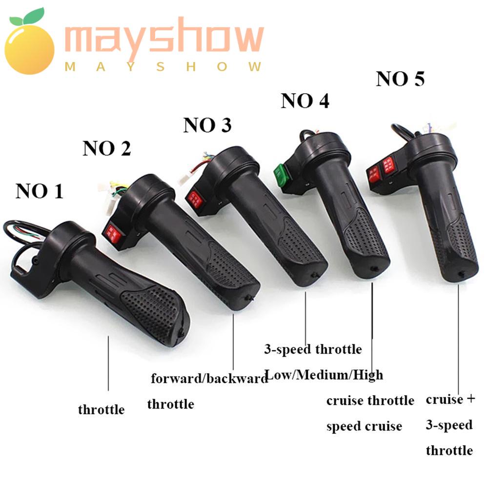 Mayshow คันเร่งแฮนด์จักรยานไฟฟ้า สีดํา
