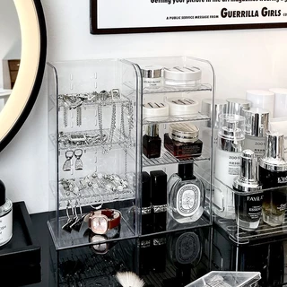✨กล่องใส่ลิป กล่องเก็บเครื่องสําอาง ลิปสติก ผลิตภัณฑ์ดูแลผิว แปรงแต่งหน้า ตั้งโต๊ะ ที่เก็บลิปสติก อะคริลิค