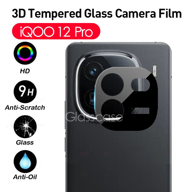 ฟิล์มกระจกนิรภัยกันรอยเลนส์กล้อง ด้านหลัง 3D 1-3 ชิ้น สําหรับ Vivo iQOO 12 Pro 12Pro iQOO12 iQOO12Pr