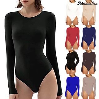 [COD]✪ชุดบอดี้สูท คอกลม แขนยาว ทรงสกินนี่ แฟชั่นฤดูใบไม้ร่วง…