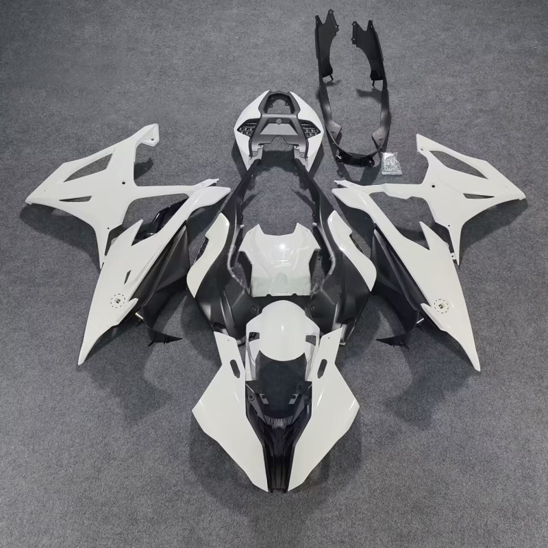 ชุดแฟริ่งพลาสติก ABS สีขาว สําหรับ BMW S1000R S1000RR S1000 R RR 2019 2019-2022