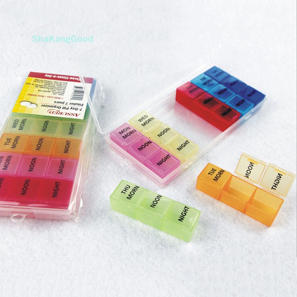 Skth กล่องเก็บยา แท็บเล็ต รายสัปดาห์ 7 วัน SKK