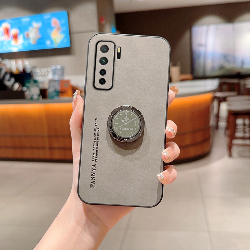 สําหรับ Huawei nova 7 nova7 SE CDY-NX9 เคสโทรศัพท์ หนัง PU ขอบซิลิโคนนิ่ม ฝาหลังแข็ง พร้อมตัวยึด