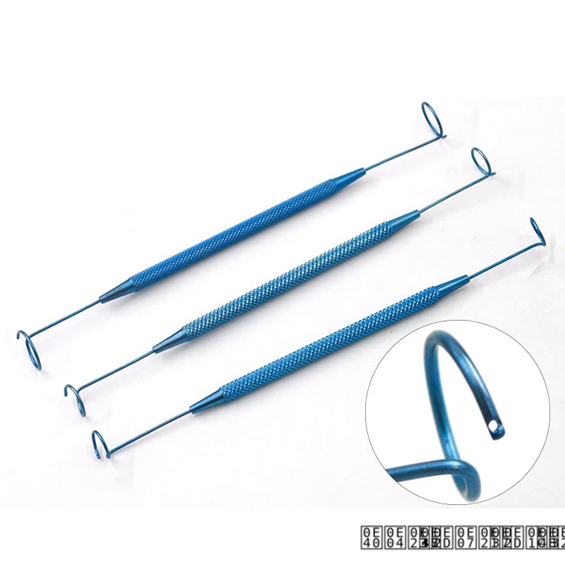 Titanium Double Ended Pigtail Ophthalmic Probe ตาการผ่าตัด Truments