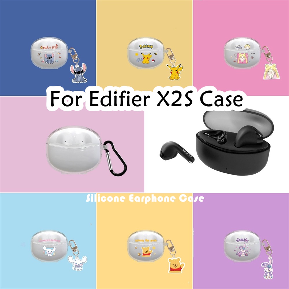 【imamura】เคสหูฟังซิลิโคนนิ่ม ลายการ์ตูนหมีพูห์ และคุโลมิ สําหรับ Edifier X2S