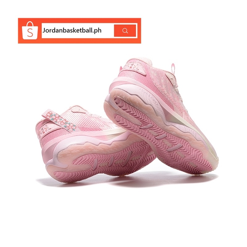 100% Original Adidas Dame 8 Damian Lillard 8 White Pink Sports Basketball Shoes for men