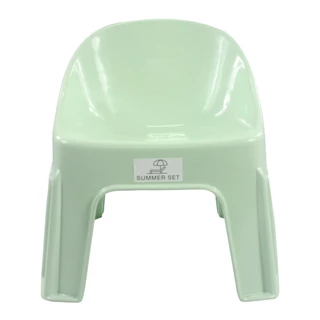 shophome468 SUMMER SET เก้าอี้พลาสติกพนักพิง รุ่นแฟนซี FT-224/A สีเขียว รับประกันของเเท้