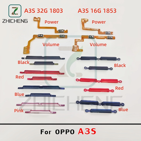 เปิดไฟปิดปุ่มปรับระดับเสียง Flex สําหรับ OPPO A3S A5 1803 1853