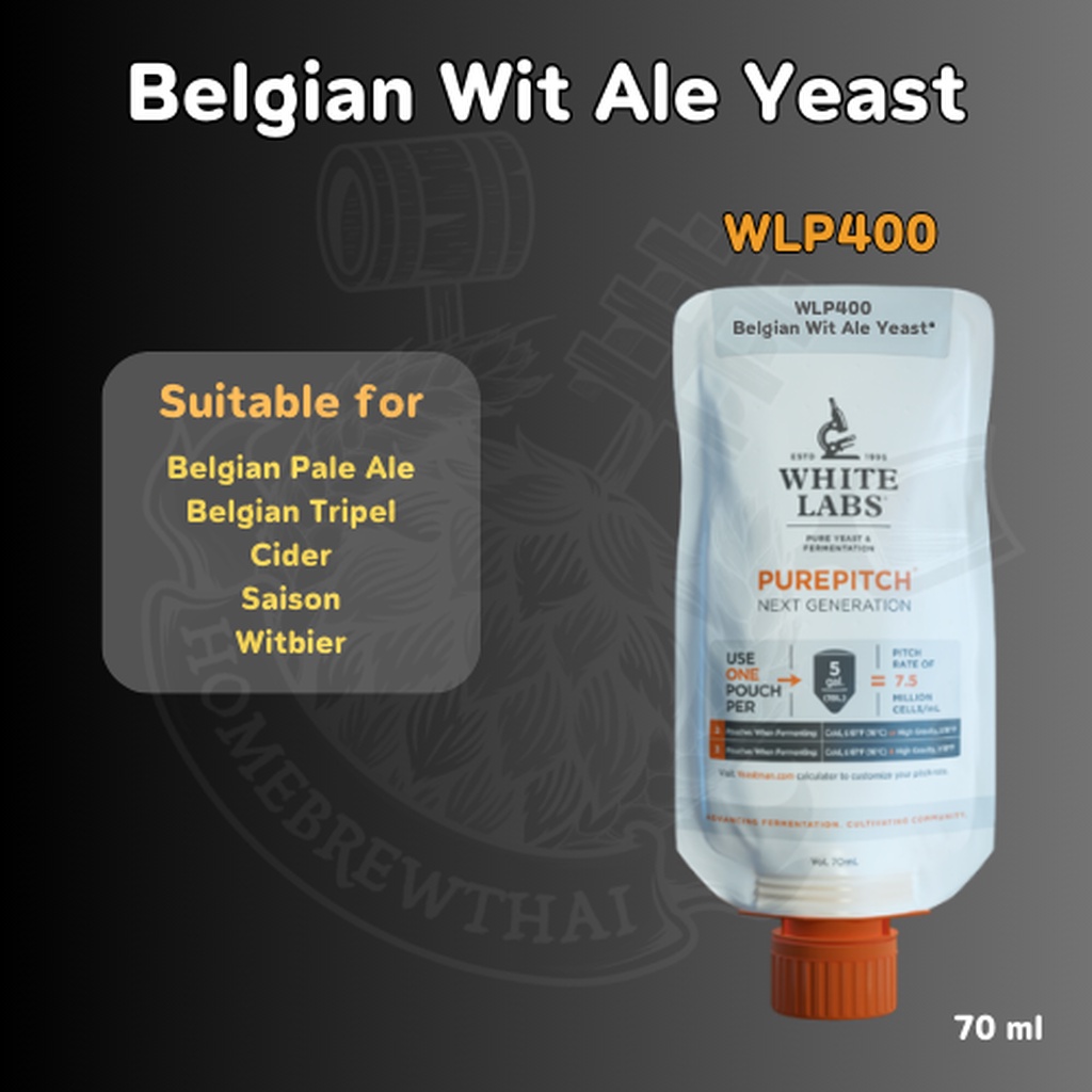 WLP400 Belgian Wit Ale Yeast® (ยีสต์) 70 ml