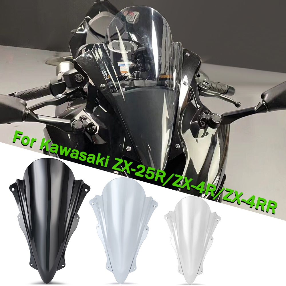 Zx-4r ZX25R 2020-2024 รถจักรยานยนต์หน้าจอกระจก Fairing กระจกสําหรับ Kawasaki Ninja ZX-4R ZX4R ZX4RR 