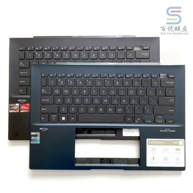 เคสคีย์บอร์ดคอมพิวเตอร์โน้ตบุ๊ก สําหรับ Asus Zenbook 14 OLED UX3402 Lingyao S13 X13 UM5302 NSK-UA74LN