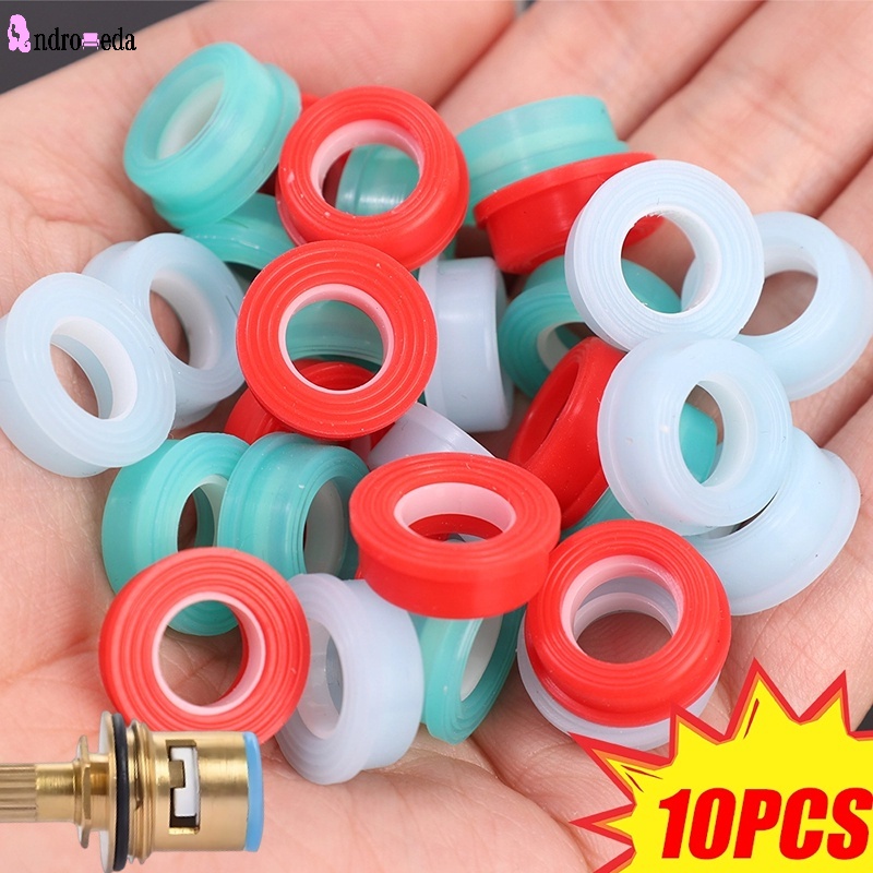 10 ชิ้น ก๊อกน้ํา ซีลเร็ว แหวนรอง ติดตั้งง่าย ซิลิโคน ปะเก็น ทนทาน ก๊อกน้ํา อุปกรณ์อาบน้ํา ห้องน้ํา