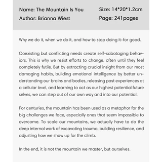 (English Book)101 Essays That Will Change,The Mountain Is You,Atomic Habits (Paperback)