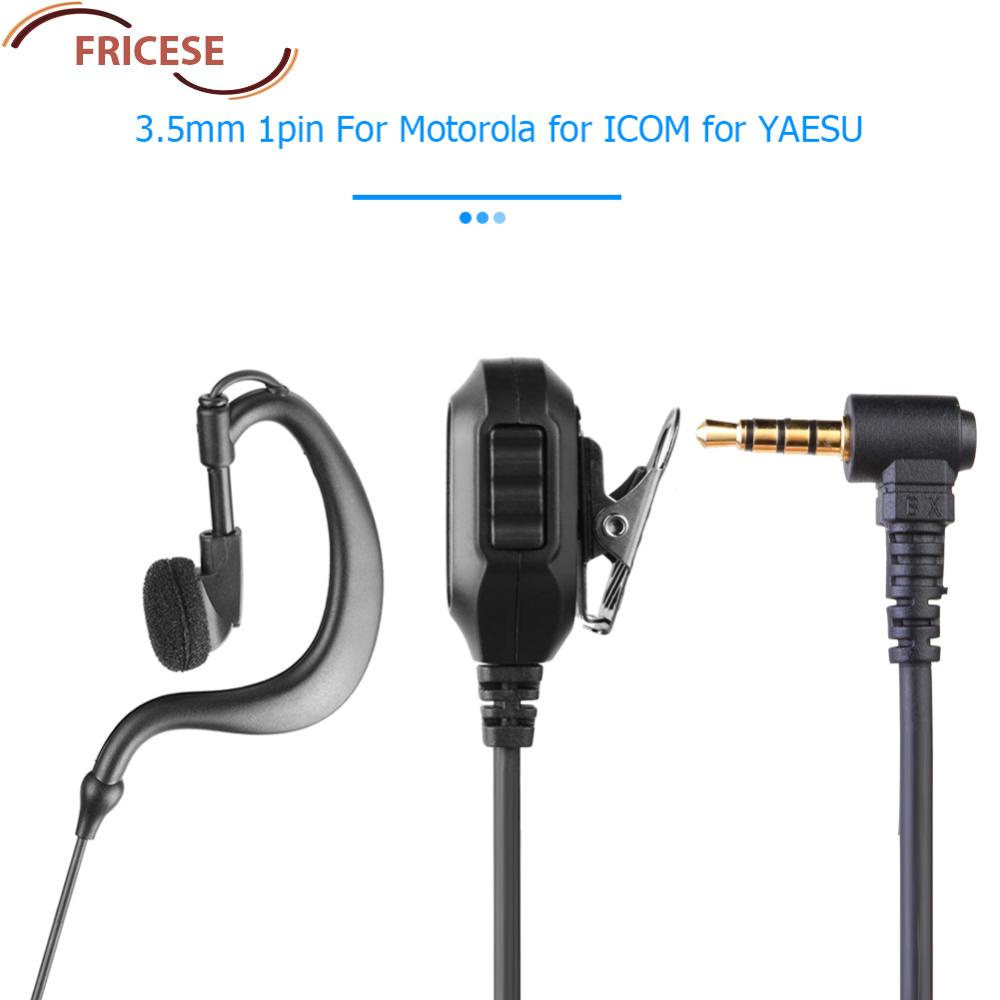 ชุดหูฟัง 1Pin พร้อมไมโครโฟน PTT อเนกประสงค์ สําหรับวิทยุ ICOM YAESU [Fricese.th]