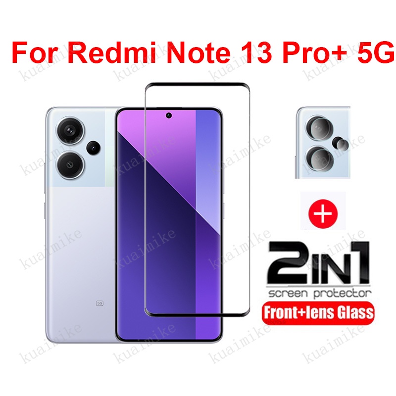 ฟิล์มกระจก Redmi Note 13 Pro Plus 5G ฟิล์มกระจกนิรภัยกันรอยหน้าจอ สำหรับ Xiaomi Redmi Note 13 12 11 Pro Plus 5G 4G 12s 11s 13C 12C ฟิล์มกระจกกันเลนส์กล้อง