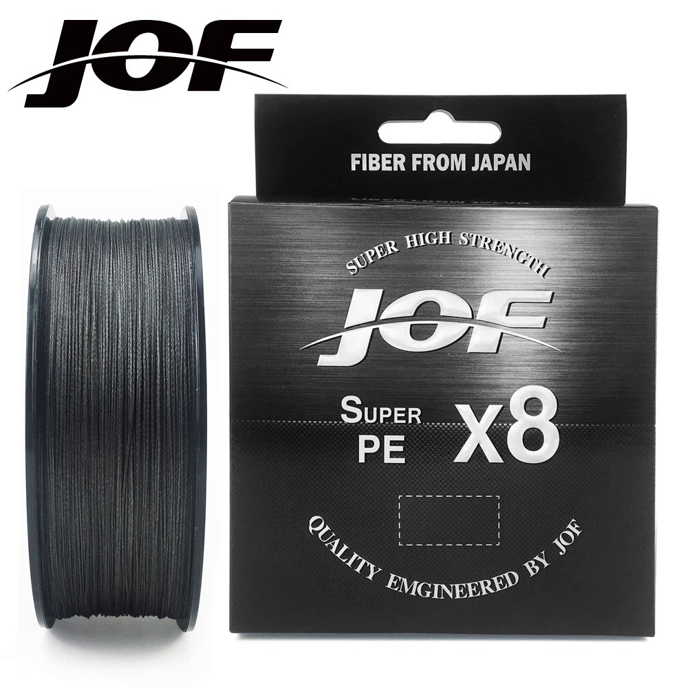 Jof 8 สายตกปลาถัก 150M Multifilament PE 4 Strands สายตกปลา 10LB-85LB Strong เทคโนโลยีญี่ปุ่นสีส้ม 7 สี