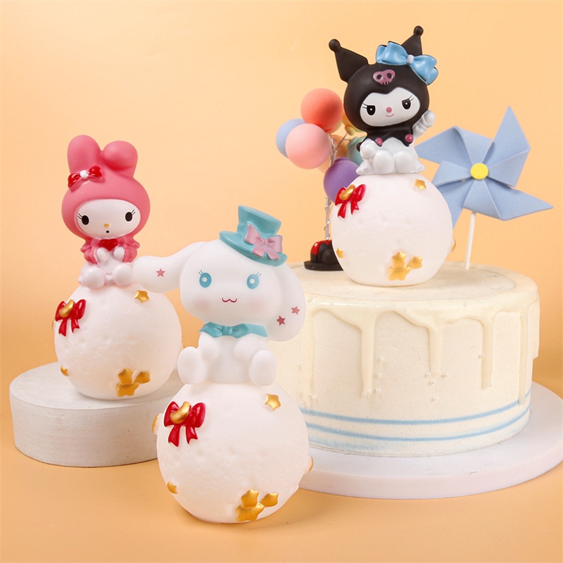 โคมไฟ LED รูปการ์ตูนอนิเมะ Sanrio Hellokitty Kuromi Cinnamoroll น่ารัก ของเล่นสําหรับเด็ก