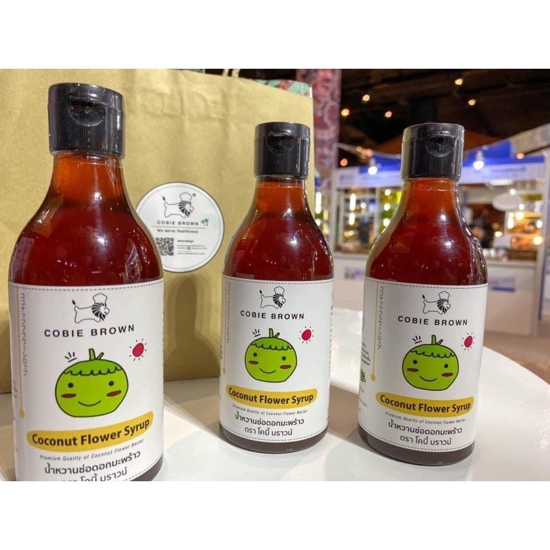 น้ำหวานช่อดอกมะพร้าว Coconut Flower Syrup 365 ml COBIE BROWN