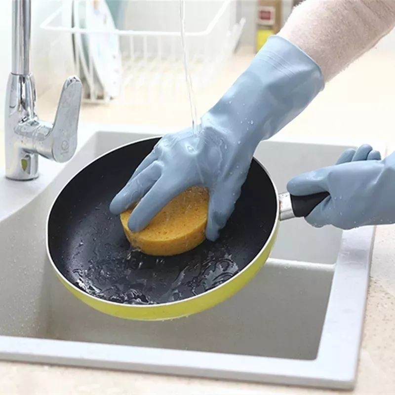 [SDW] pekanbaru/RUBBER LATEX GLOVES WATERPROOF DISHWASHING GLOVES