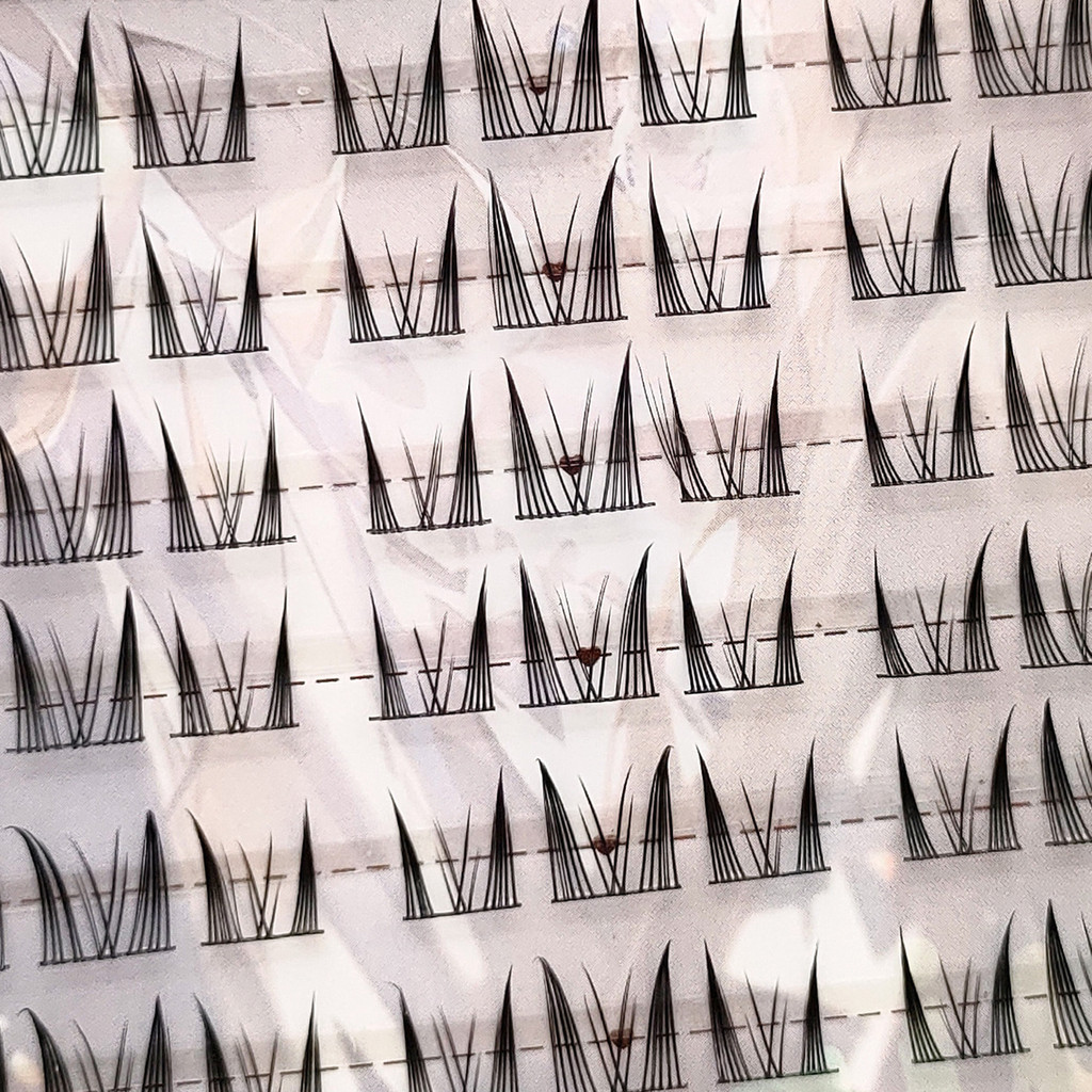 ผู้หญิง Devil Elf Eyelash Clusters Curling สวมใส่สบาย Fluffy ปลอม Lashes Perfect สําหรับสาว Night Out Eye แต่งหน้า - รูปที่ 4