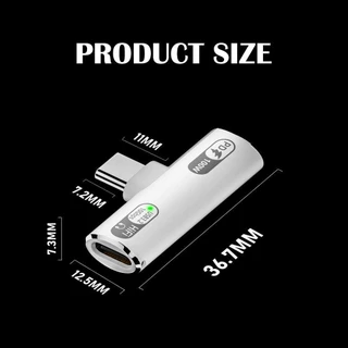 KIDZYOO อะแดปเตอร์เสียง Type C, PD 100W 10Gbps USB-C หูฟัง Converter, Professional Fast Charging USB 3.2 Gen 2 ใน 1 OTG อะแดปเตอร์แล็ปท็อป/โทรศัพท์มือถือ