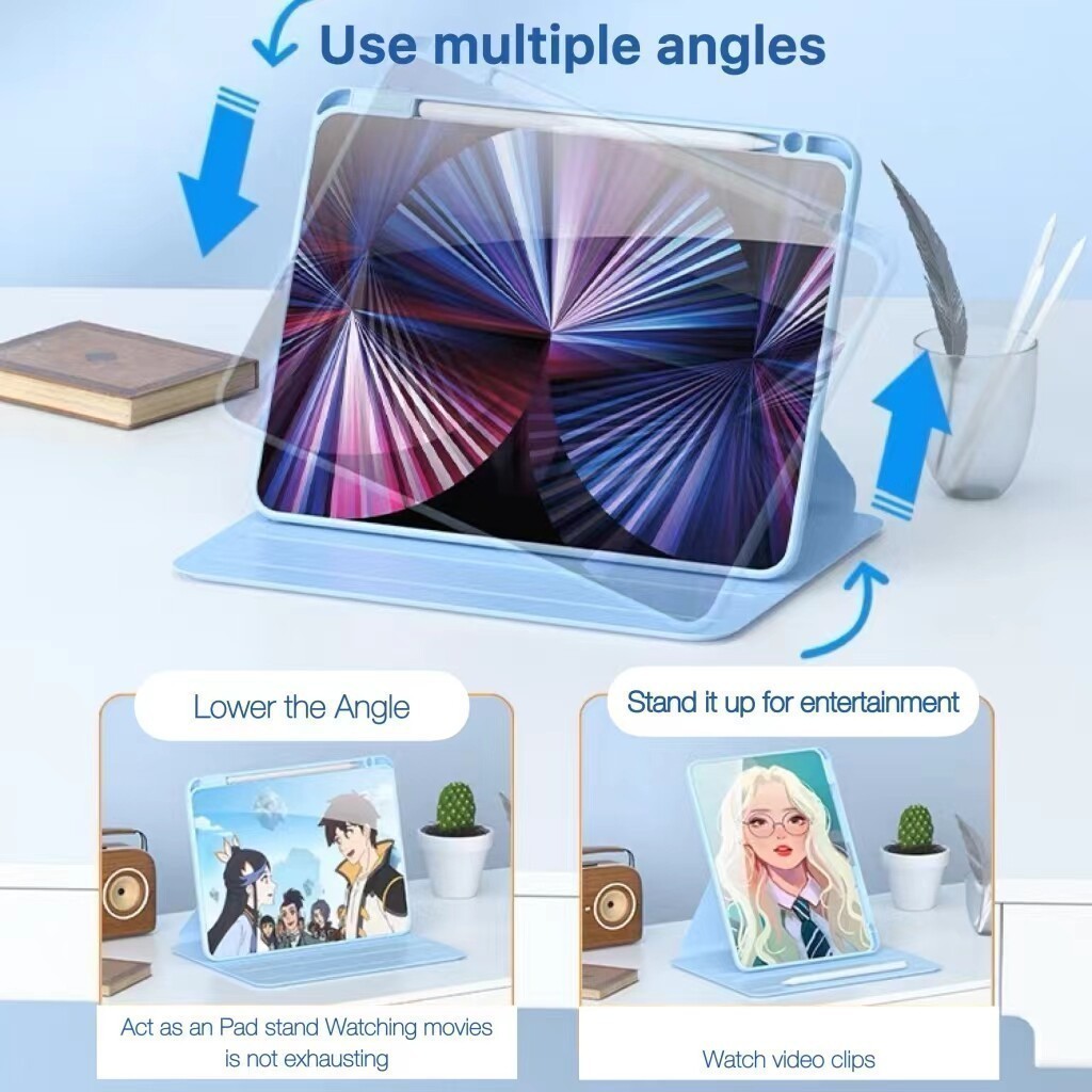 เคสฝาพับ เคส OPPO Pad neo 11.4 Pad se11 Air2 11.4 การ์ตูน เคสหนัง PU ที่เสียบปากกาด้านขวา Magnetic AutoSleep Case OPPO NEO 11.4 - รูปที่ 4