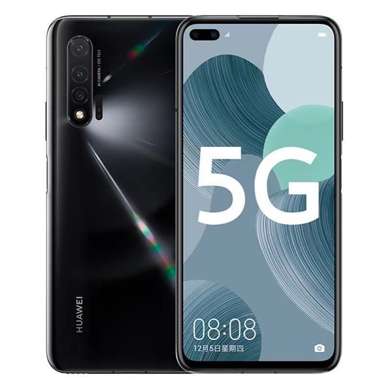 โทรศัพท์ Huawei Nova 6 เครือข่ายเต็ม Kirin 990 หน้าจอเต็ม การเล่นเกม การถ่ายภาพ