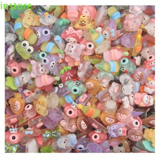 Instore กิ๊บติดผม เรซิ่น คริสตัล รูปชินนาม่อนโรลน่ารัก ขนาดเล็ก Diy สําหรับตกแต่งโทรศัพท์มือถือ