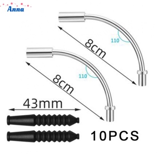 【Anna】10 Pcs Bike Bicycle 110 Degree Bend V Brake Noodle Guide Pipe V-Brake Boots Set