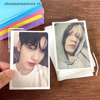 Shine ฟิล์มใส ป้องกันรอย กันน้ํา สําหรับโปสการ์ดรูปภาพ 50 ชิ้น