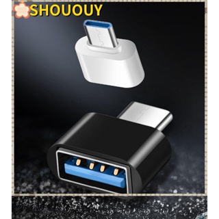 Shououy อะแดปเตอร์แปลง Type C เป็น USB OTG Mini USB-C เป็น USB2.0 อุปกรณ์เสริม สําหรับ Huawei Android