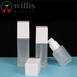 Willis ขวดน้ําหอม รองพื้น เนื้อลิขวิด ใส แบบพกพา ขวดน้ําหอม แต่งหน้า ครีม กด คอนเทนเนอร์เครื่องสําอาง