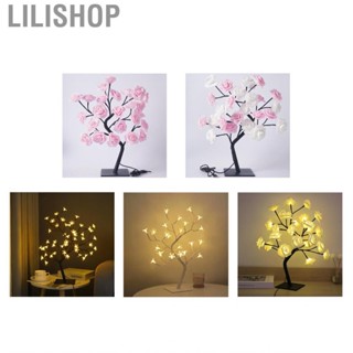 Lilishop Bonsai Tree Lamp  Tabletop Simple Cool Exquisite USB Powered for Hotel