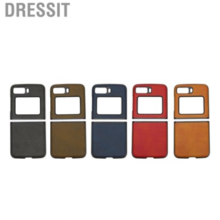 Dressit Phone Protective Case  2 Parts Synthetic Leather Folding Drop Resistant Full Protection for