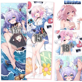 Dakimakura ปลอกหมอน ลายการ์ตูนอนิเมะ Honkai:Star Rail March 7th and bailu Honkai Star Rail Game สําหรับตกแต่งบ้าน