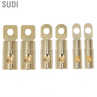 Sudi Cable Ends  Screw Ring Terminal Tight Wire Fit 2PCS Welding Free for Audio Modification