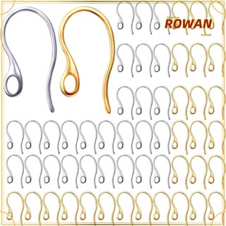 Rowans ตะขอต่างหู สเตนเลส สีเงิน สีทอง เครื่องประดับ