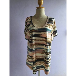 FF03799 เสื้อผ้ามือสอง หลากสี แบรนด์ Lularoe อก 42-45 นิ้ว