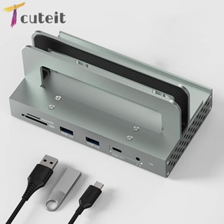 Tcuteit ฐานขยายช่องเสียบเสียง USB ขนาดเล็ก สําหรับ Mac