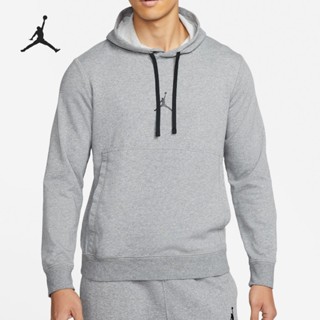 Nike ของแท้ 100% เสื้อกันหนาว มีฮู้ด ผ้าถัก แบบสวมหัว พิมพ์ลาย Jumpman แนวสตรีท เรียบง่าย แฟชั่นคลาสสิก สําหรับผู้ชาย DA9861