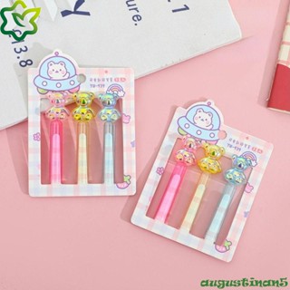 Augustinan ฝาครอบป้องกันดินสอ รูปมงกุฎหมีน่ารัก ของขวัญสําหรับเด็ก 3 ชิ้น