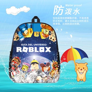 พร้อมส่ง~roblox กระเป๋าเป้สะพายหลัง พิมพ์ลายการ์ตูนเกม จุของได้เยอะ สําหรับเด็กประถม และมัธยมต้น