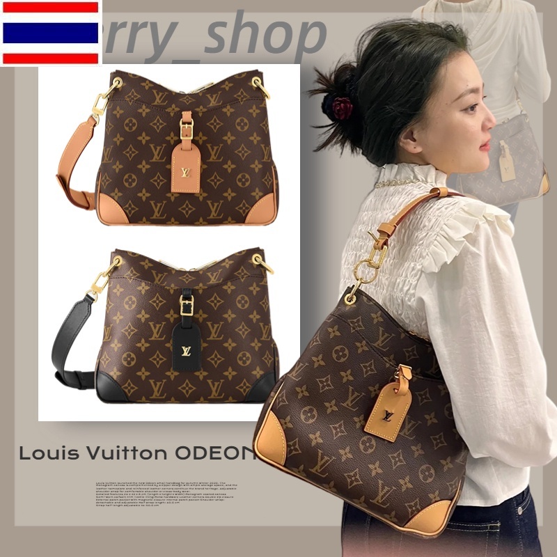 New 🍒หลุยส์วิตตอง 🍒Louis Vuitton ODEON Medium Bag/ผู้หญิง/กระเป๋าสะพายไหล่/กระเป๋าสะพายข้าง🍒 IN5J