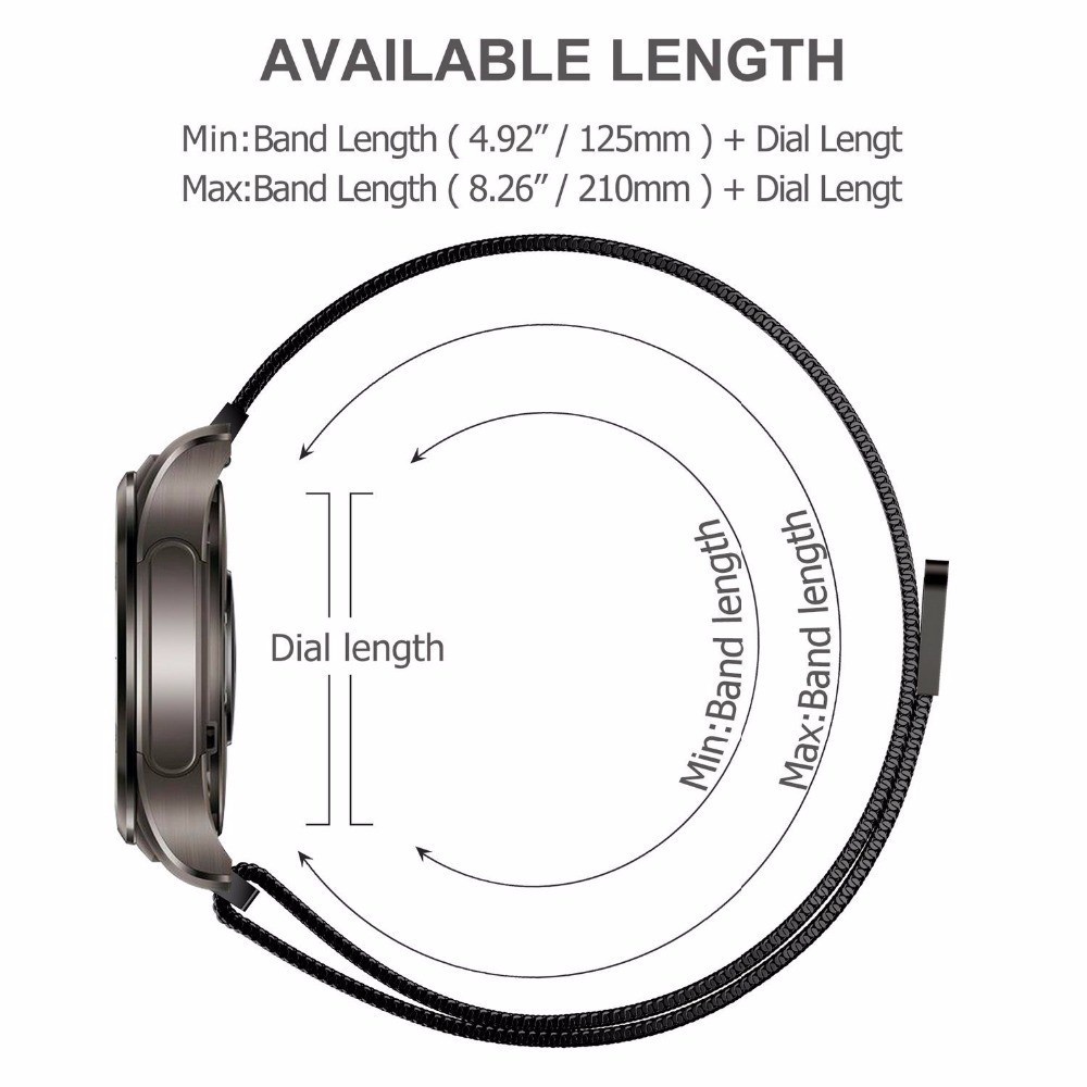 สาย huawei watch gt5 41mm 46mm magnetic loop สายนาฬิกาข้อมือ สเตนเลส สำหรับ Huawei Watch GT 5 pro 4 42mm 46mm นาฬิกาอัฉริยะ