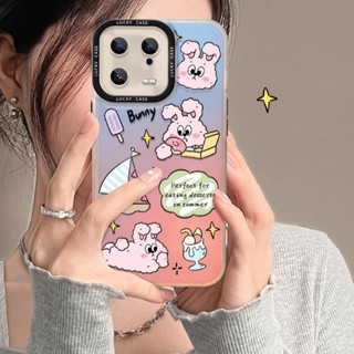 【สำหรับ VIVO】 เคสโทรศัพท์ TPU Pink Cute Bunny For VIVO Y95 50 30I 35 33 21T 22S 20 12AS 91CI 17 16 51A S1 5G