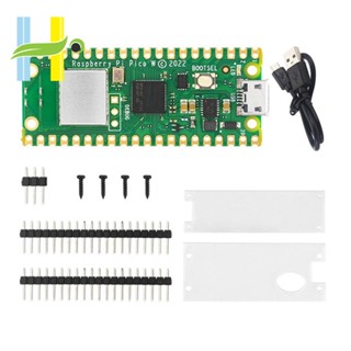 บอร์ดไมโครคอนโทรลเลอร์ไร้สาย WiFi RP2040 พร้อมเคสอะคริลิค สําหรับ Raspberry Pi Pico W